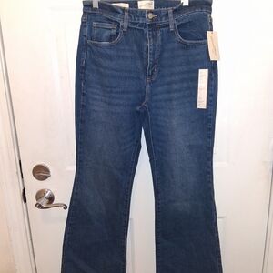 Universal Thread Dark Blue High-Rise Wide Leg Jeans